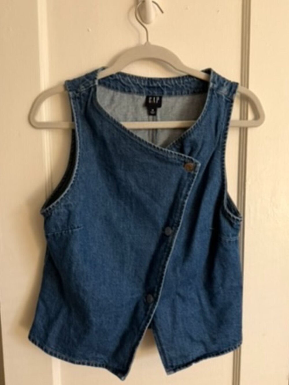 GAP Denim Asymmetrical Vest
